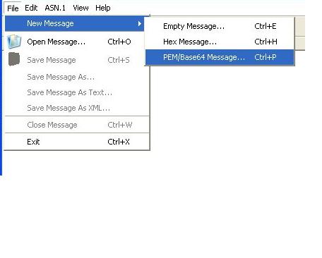 image of how to creat a new message using text from a privacy enhanced mail