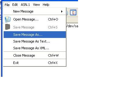 diagram that shows the different options to save a message