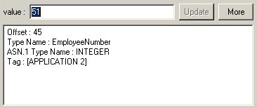 image of how to change interger type value in an ASN.1 file